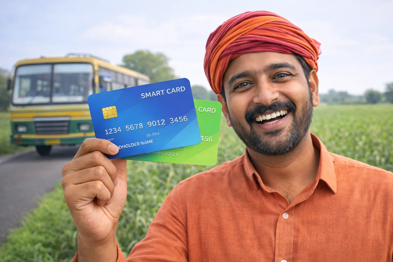 Farmer with Smart Card